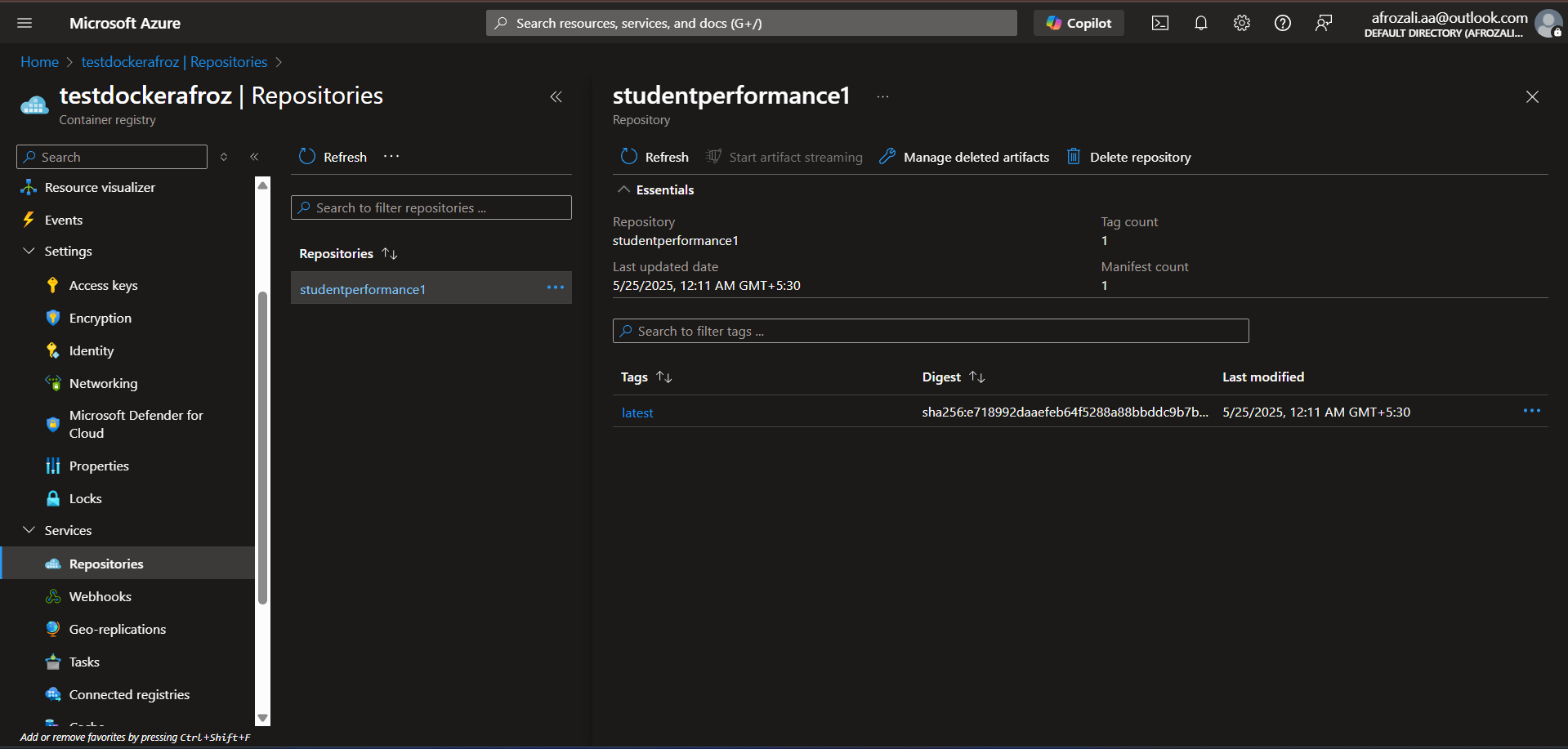 azure container registry